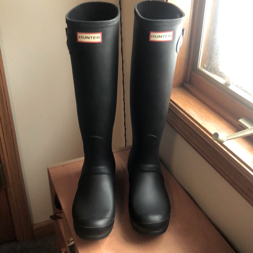 Hunter Matte Black Boots